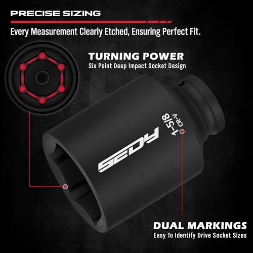 SEDY طقم مفاتيح صمامات SAE 8 قطع 1/2 بوصة لعمود العجلات - Image 4