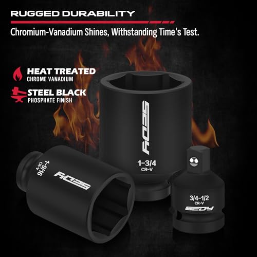 SEDY طقم مفاتيح صمامات SAE 8 قطع 1/2 بوصة لعمود العجلات - Image 3