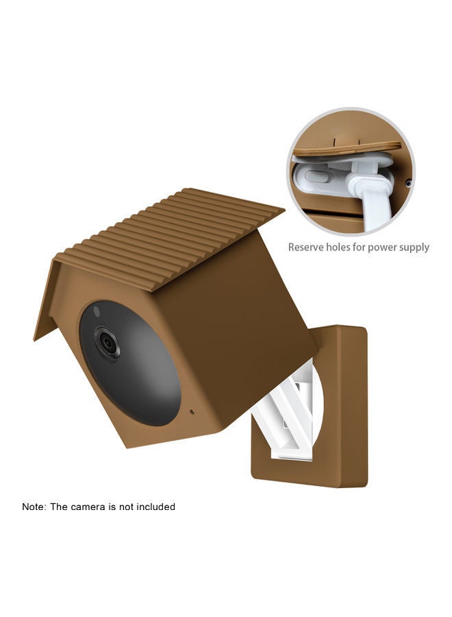 NIBEMINENT Protective Surveillance Camera Silicone Cover Brown  - Image 3