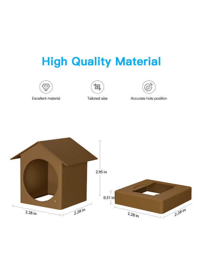 NIBEMINENT Protective Surveillance Camera Silicone Cover Brown  - Image 4