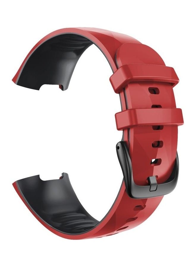 نيبمينينت سوار بديل من السيليكون يناسب جميع الساعات لساعة فيتبيت تشارج 3/ 4 أحمر - Image 1