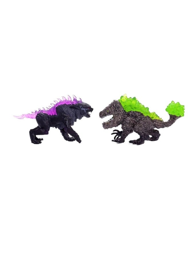 Schleich Eldrador Creatures Shadow Lynx Vs Rock Crusher Figure Set (30.48 X 16 X 18.03 Cm, Pack Of 2) - Image 2