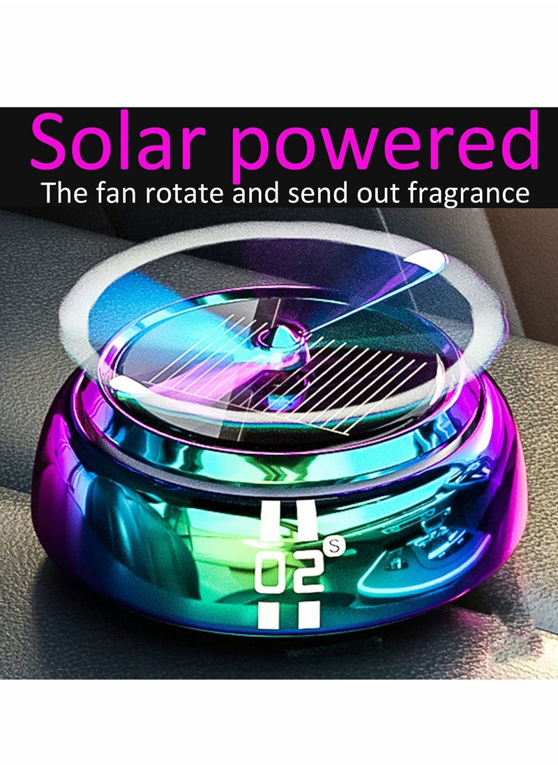 Excefore - Car Air Freshener, Solar Powered Car Perfume, Rotating Cologne Car Aromatherapy Diffuser Interior Decoration Accessories Diffuser - Image 1