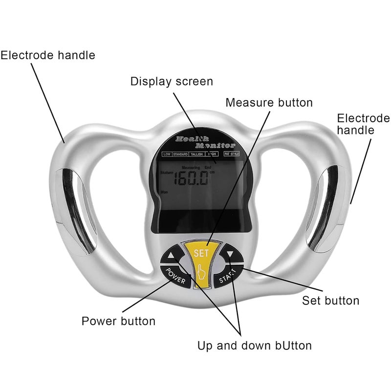 كلاراكو جهاز تحليل دهون الجسم من كلاركو، جهاز محمول لقياس دهون الجسم، جهاز قياس دهون الجسم، جهاز تحليل الدهون، جهاز قياس نسبة الدهون في الجسم، جهاز تحليل دهون الجسم للياقة البدنية - Image 5