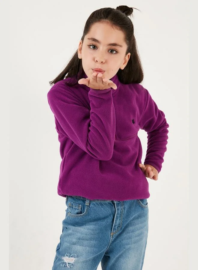 Lela Lela Soft Texture Zippered Stand Collar Raised Winter Fleece Unisex Child POLAR 5905002