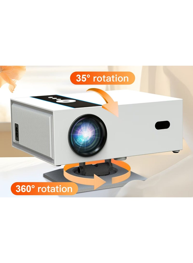 Xnano Classic Projector X6 H716 Full HD 4K 1080P Multifunctional Auto Focus, Auto Keystone Correction / Intelligent Obstacle Avoidance / Screen Automatic Alignment / 360°Rotation / Screen Mirroring / Two-Way Bluetooth / Unique Speaker Cavities / Multiple Compatible Interfaces Headset, TV Box, PC, iPad / Phone, PS4 / PS5, USB - Image 2