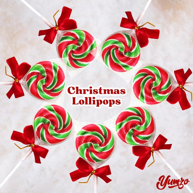 Christmas Swirl Lollipops, 24 Christmas Lollipops Individually Wrapped, Delicious Christmas Suckers Bulk For Festive Treats, Perfect christmas suckers for Gift, and Holiday Decorations - Image 2
