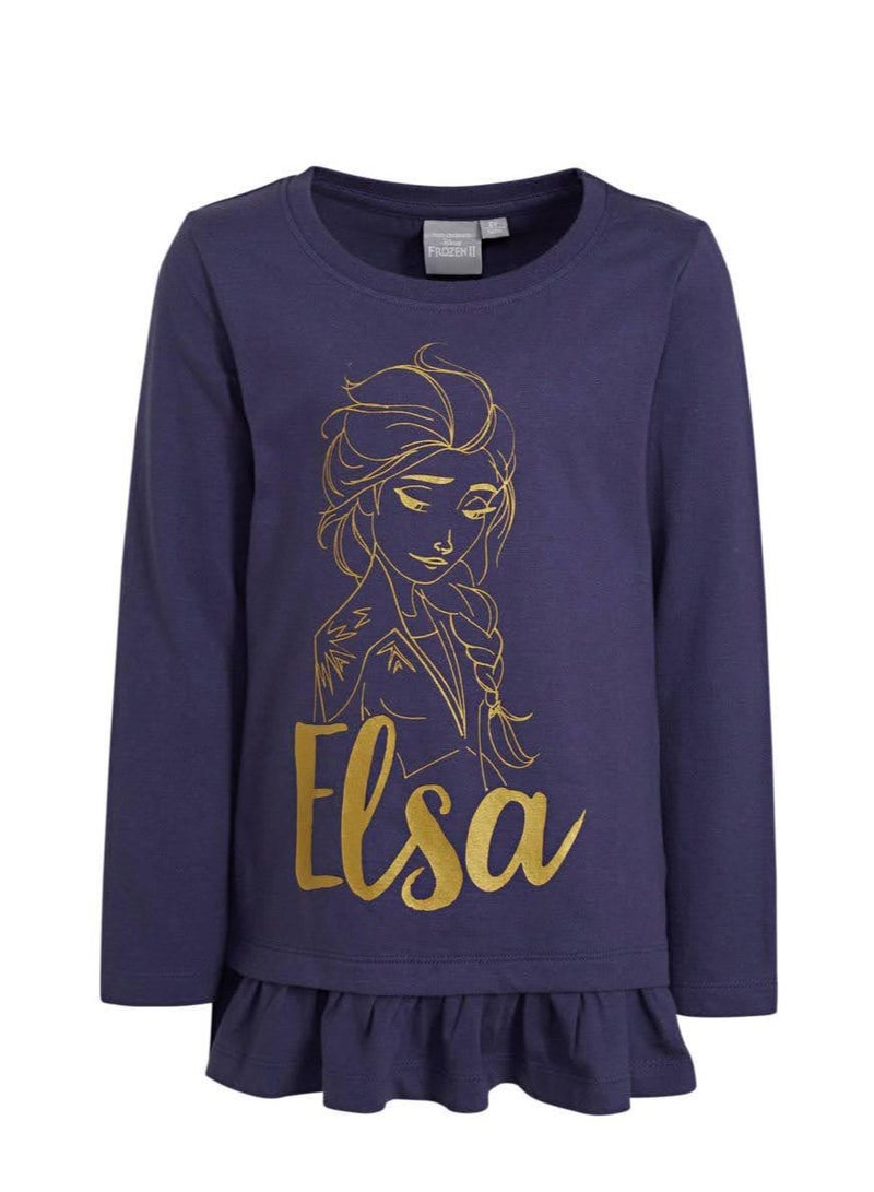 ديزني فروزن تي شيرت ديزني فروزن للبنات بأكمام طويلة من Kids TV - Image 1