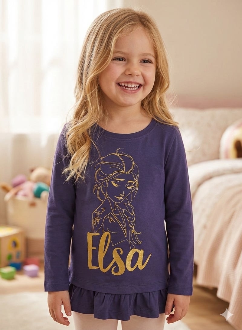 ديزني فروزن تي شيرت ديزني فروزن للبنات بأكمام طويلة من Kids TV - Image 2