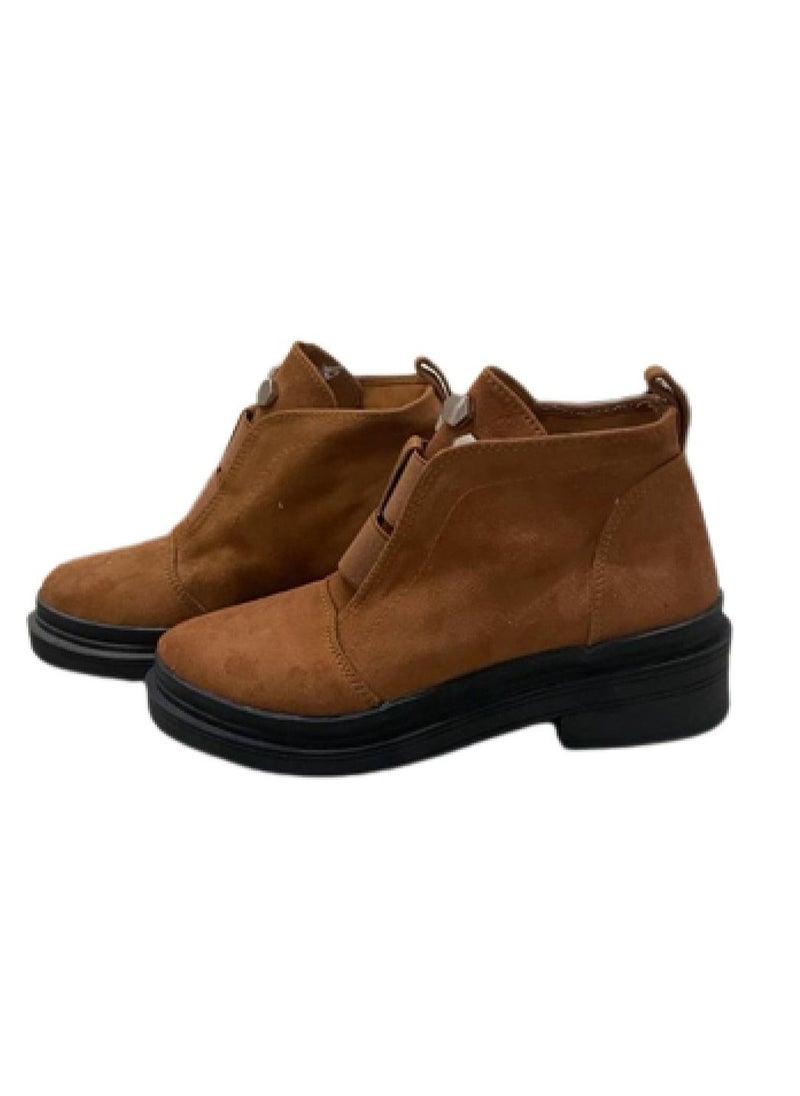 Generic - Suede Ankle Boot Brown (Size 40 EU ) - Image 1