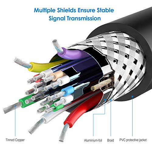 Rankie Mini DisplayPort (Mini DP) to VGA Adapter, Gold Plated 1080P Thunderbolt Port Compatible Converter, Black - Image 5