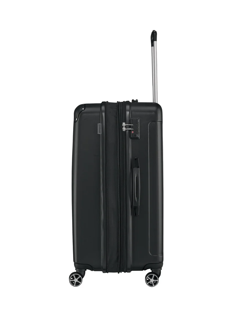 Wenger Protector Large Hardside Expandable 76cm Check-In Luggage Trolley Black - 612365
