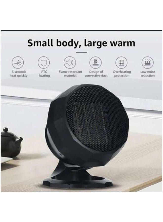 King Latitude WG-089 Mini PTC Electric Heater with 3 Modes, 1800W, White - Image 4