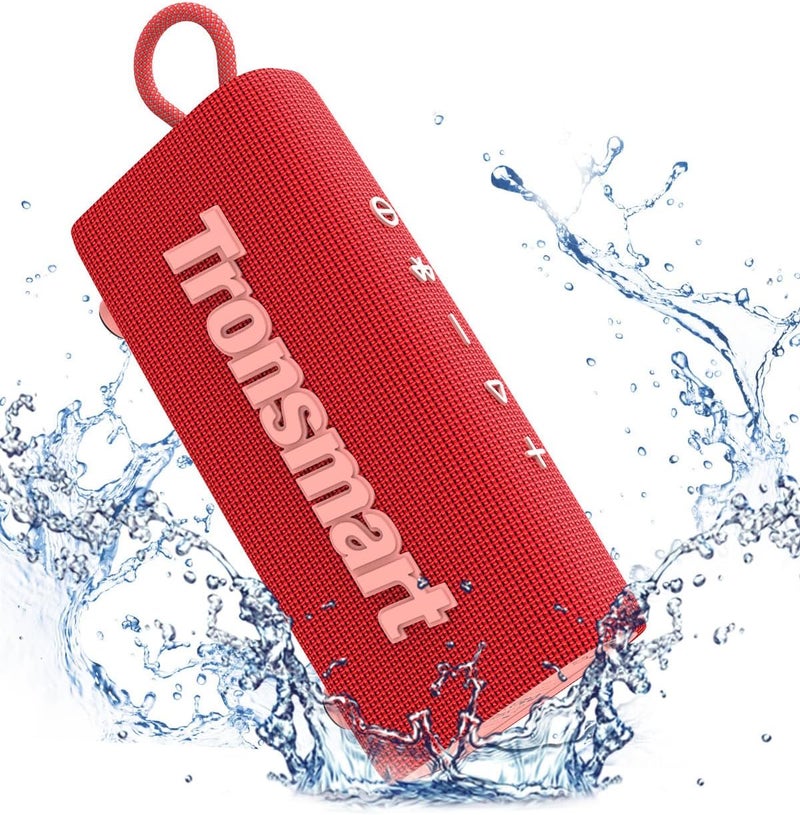 Tronsmart Portable Bluetooth Speaker - Trip Mini Speaker with Bluetooth 5.3, 20H Playtime, AUX, Mic, IPX7 Waterproof - Red - Image 1