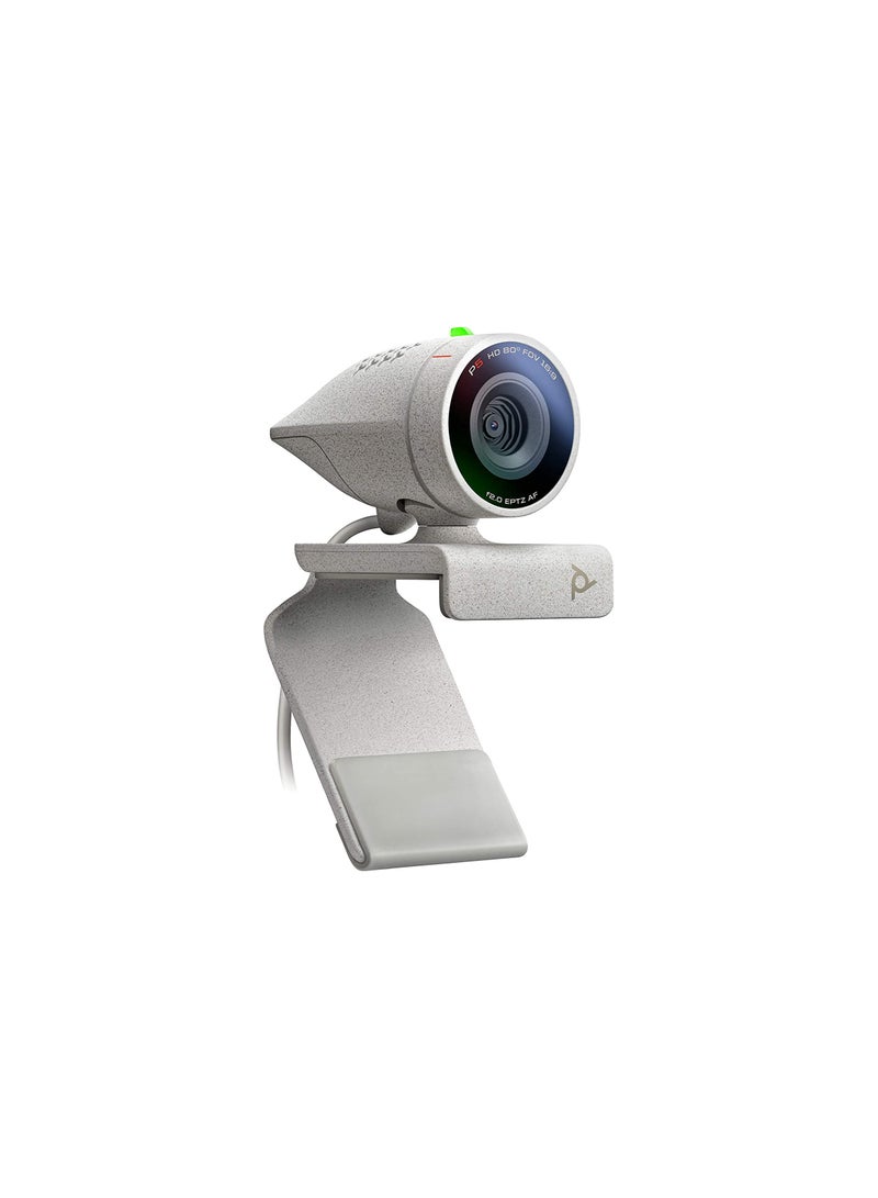 Poly Studio P5 Professional Hd Webcam Plantronics 1080P Hd Video Conference Camera White - Image 1