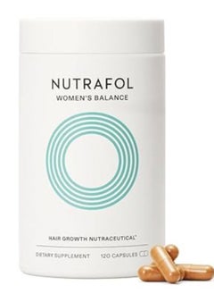 Nutrafol Women's Balance Hair Growth Supplements, Ages 45 and Up, Clinically Proven for Visibly Thicker Hair and Scalp Coverage, Dermatologist Recommended - 1 Month Supply