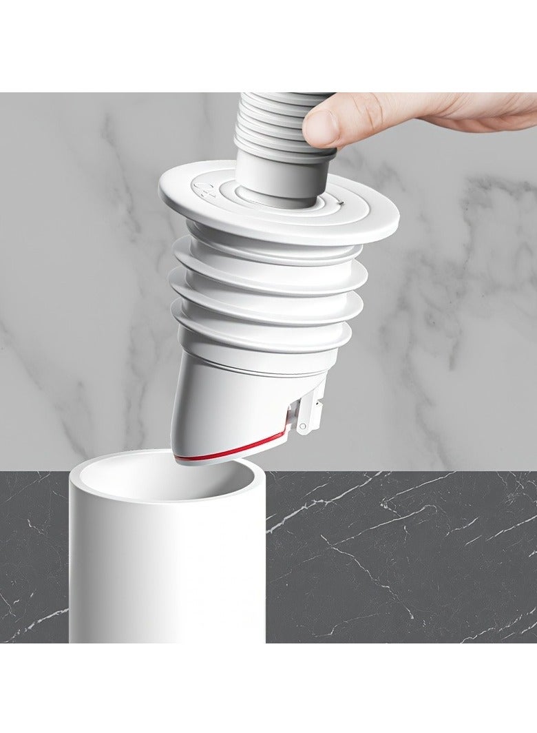 1pc Washing Machine Drain Hose Seal,Anti-Odor Floor Drain Plug，Sewer Pipe Seal Ring Sealing Cover，Floor Drain Backflow Preventer，Silicone Anti-Odor Floor Drain Sewer Deodorant Cover  - Image 1