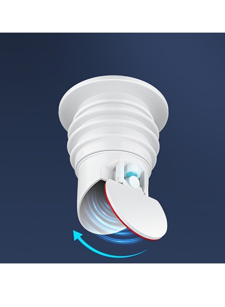 1pc Washing Machine Drain Hose Seal,Anti-Odor Floor Drain Plug，Sewer Pipe Seal Ring Sealing Cover，Floor Drain Backflow Preventer，Silicone Anti-Odor Floor Drain Sewer Deodorant Cover  - Image 2