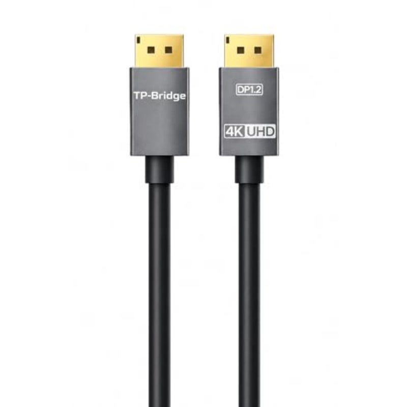 كابل TP Bridge 4K DisplayPort، كابل DP إلى DP مطلي بالذهب بطول 10 أمتار لفيديو UHD والصوت وشاشة الألعاب والكمبيوتر والكمبيوتر المحمول ومحطة العمل - Image 1