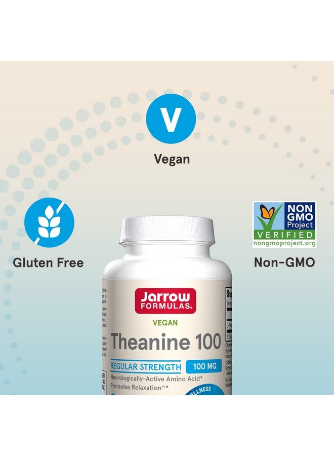 جارو فورملاز Jarrow Formulas Regular Strength Theanine 100 mg، مكمل غذائي يعزز الاسترخاء، 60 كبسولة نباتية، إمداد لمدة 60 يومًا، عبوة من 12 كبسولة - Image 5