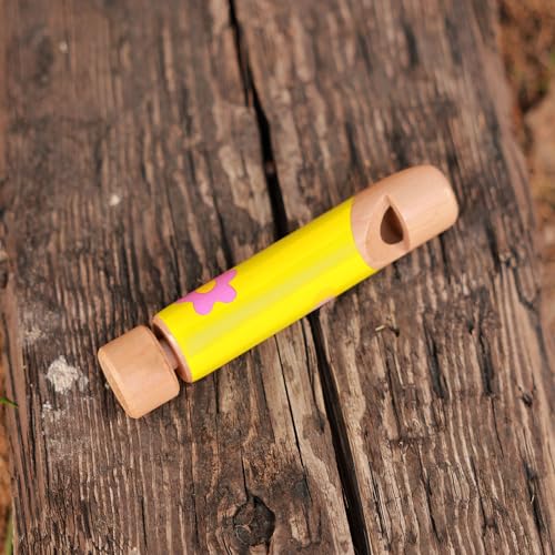 Fartime 4piece Set Wood Slide Whistle Toy Colorful Lovely Design Childrens Fun Music Toys 75 inches - Image 5