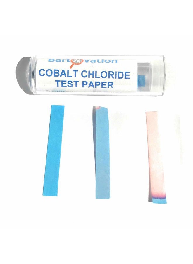 Bartovation Cobalt Chloride Test Paper [Vial Of 100 Strips] For Water, Moisture And Humidity Detection - Image 2
