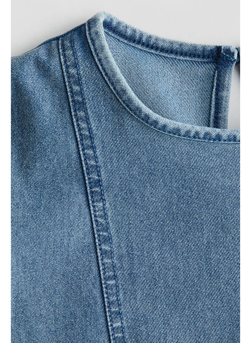 H&M Denim-Look Jersey Dress