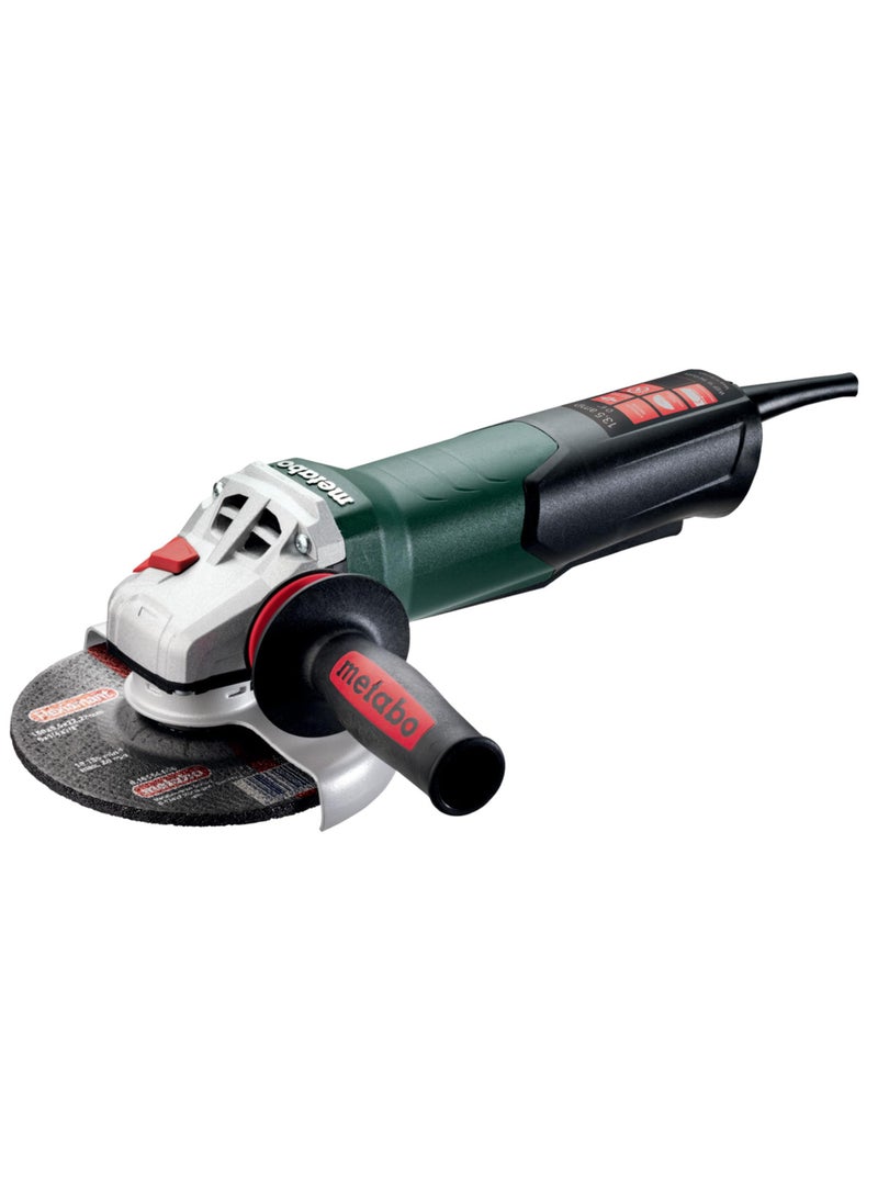 Metabo Metabo 6-Inch Angle Grinder, 13.5 Amp, 9,600 RPM, Electronics, Non-locking Paddle Switch, Made in Germany, WEP 15-150 Quick, 600488420, Green  - Image 1