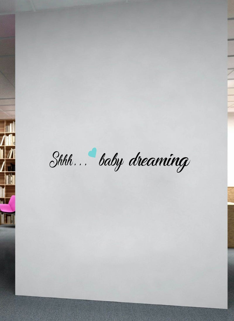 Spoil Your Wall ششش... تصميم ملصق حائط أحلام الطفل - فنون الحائط ديكور المنزل - ملصق حائط، 70x12 سم من سبويل يور وول - Image 2