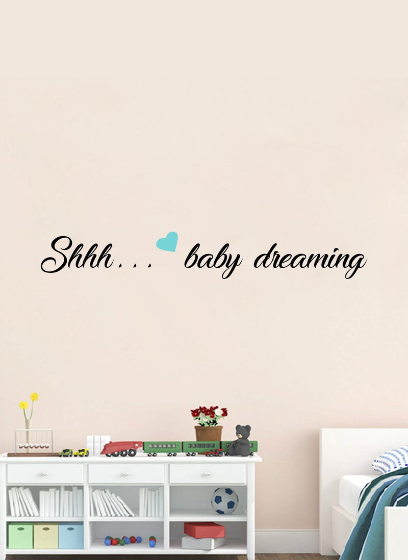 Spoil Your Wall ششش... تصميم ملصق حائط أحلام الطفل - فنون الحائط ديكور المنزل - ملصق حائط، 70x12 سم من سبويل يور وول - Image 1