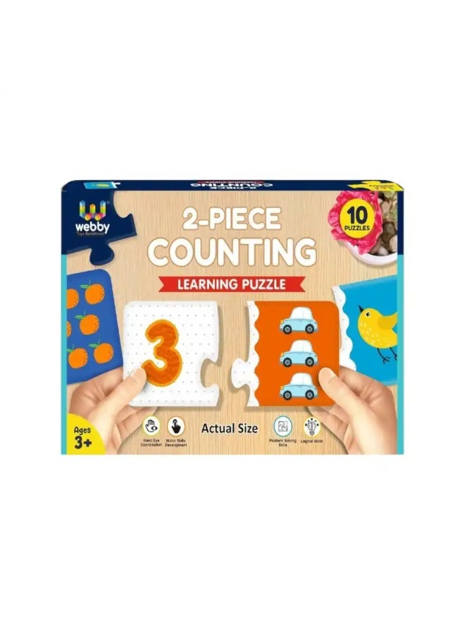 Webby 2- Piece Counting Learning Puzzle - Image 1