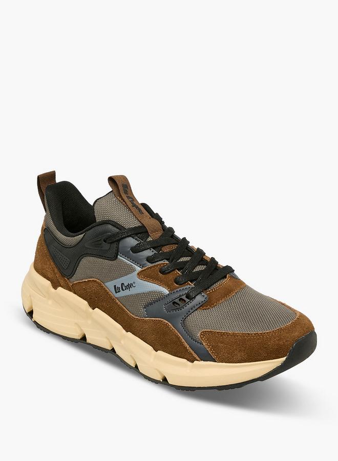 Lee Cooper حذاء رياضي رجالي بكعب منخفض مزخرف - Image 2