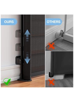 NNEWVANTE Retractable Baby Gates for Stairs, Retractable Dog Gate Indoor Extends to 54" Wide 34" Tall, Child Gates for Doorways, Stair Gate Use for Outdoor, Indoor, Hallways, Doorways, Deck, Porch  - Image 5