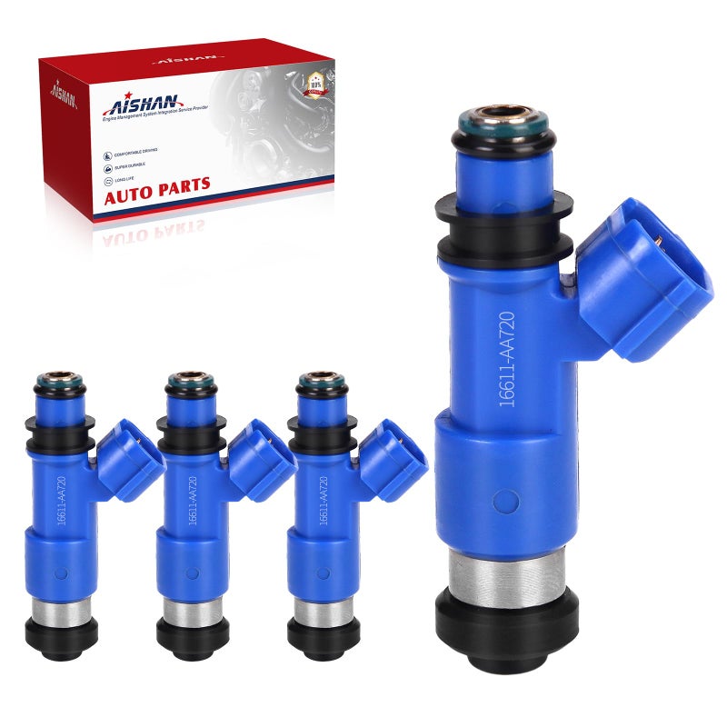 AISHAN 4PCS Fuel Injectors 12 Holes Compatible with Subaru Forester 20062013 Legacy 2012 WRX 2015 Impreza 2007 2008 2009 2010 2011 2012 2013 H4 25L Replace 16611AA720 84212341 FJ860 - Image 2