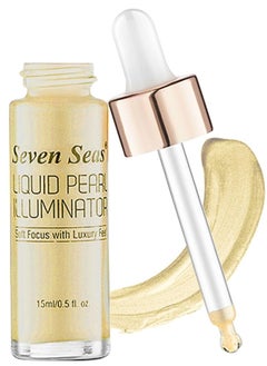 Seven Seas Seven Seas Liquid Pearl Liquid Highlighter For Face makeup  illuminating Liquid Highlighter with Dewy finish Desert Gold  - Image 1