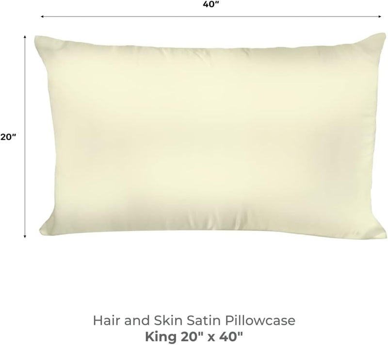 Spasilk Satin Pillowcase for Hair and Face – Queen/Standard, King – Satin Hair Pillow – Beauty Pillowcases - Image 2