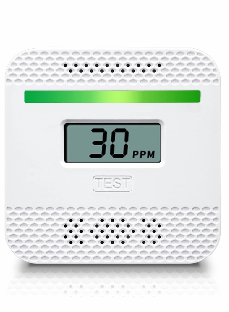 Captaintech Carbon Monoxide Detectors, CO Alarm Detector Device with LCD Digital Display for Travel RV Home, Portable Electrochemical Sensor, Battery Powered - Image 1