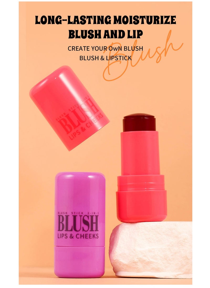 Mei Lifestyle - Multi-Functional Blush Stick Cream Blush, Contour, and Highlighter Makeup for Cheeks, Lips, and All Skin Types - Image 1