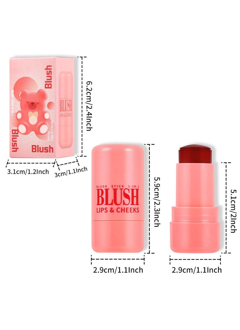Mei Lifestyle - Multi-Functional Blush Stick Cream Blush, Contour, and Highlighter Makeup for Cheeks, Lips, and All Skin Types - Image 1