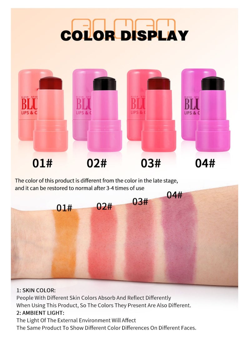 Mei Lifestyle - Multi-Functional Blush Stick Cream Blush, Contour, and Highlighter Makeup for Cheeks, Lips, and All Skin Types - Image 1