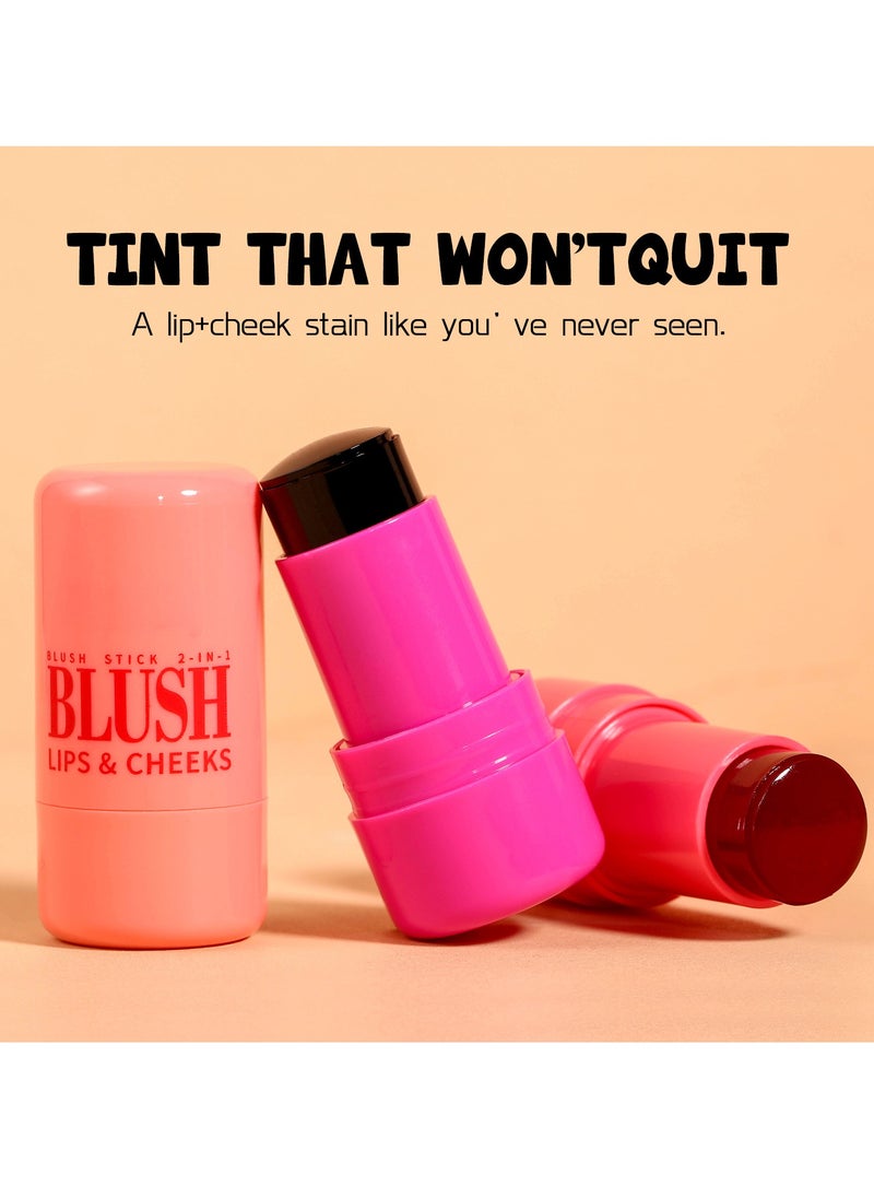 Mei Lifestyle - Multi-Functional Blush Stick Cream Blush, Contour, and Highlighter Makeup for Cheeks, Lips, and All Skin Types - Image 1