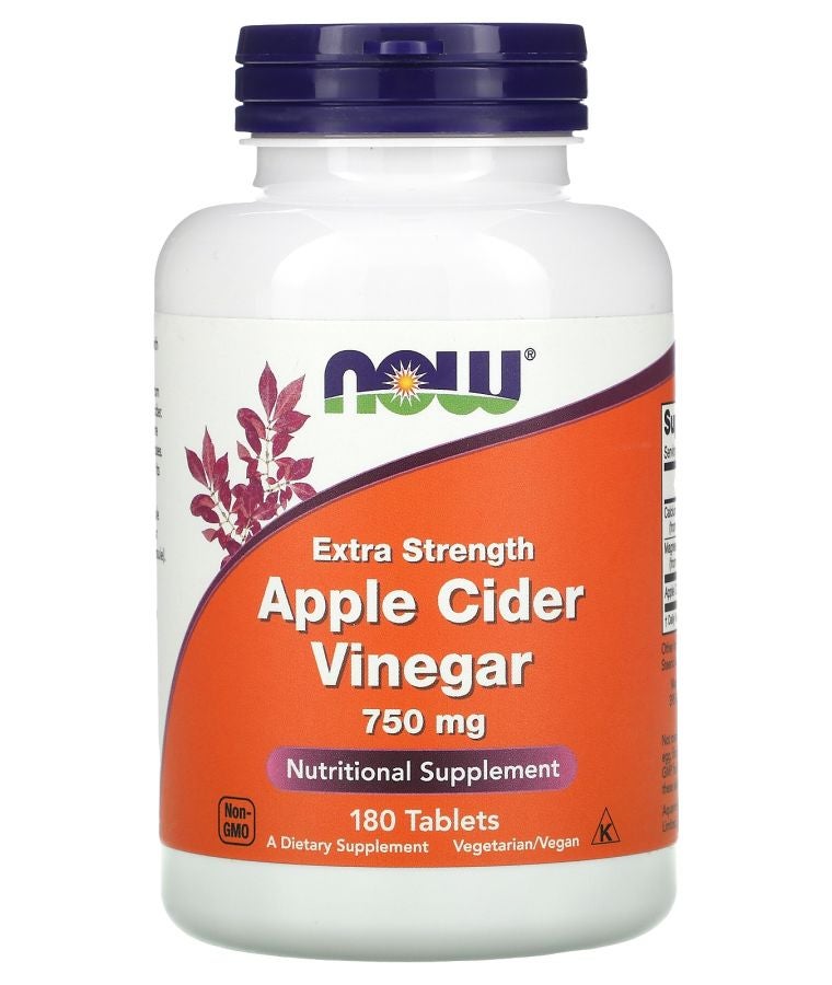 now Apple Cider Vinegar 750 mg 180 Tablets