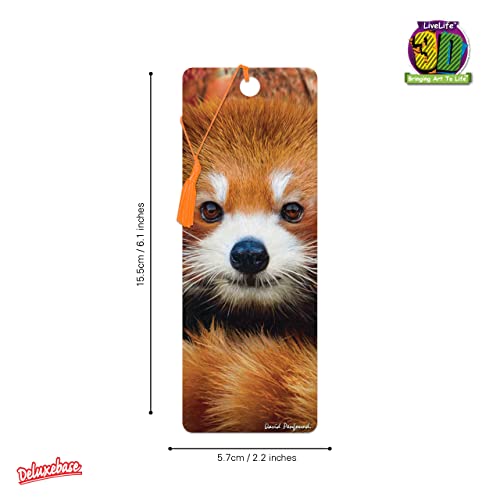 3D LiveLife Bookmark - Baby Red Panda from Deluxebase. A Red Panda Book Marker with lenticular 3D Artwork Licensed from Renowned Artist David Penfound - Image 5