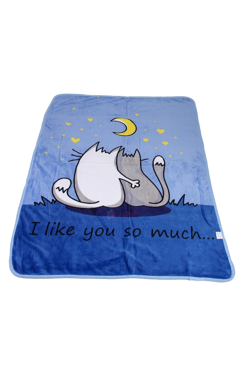 Butterthief Light Weight Cartoon Printed Blanket 100 x140 cm, 0-5 Years Soft Flannel for All Seasons Reversible Baby Blanket for Kids Toddlers New Born Boys & Girls - Image 4
