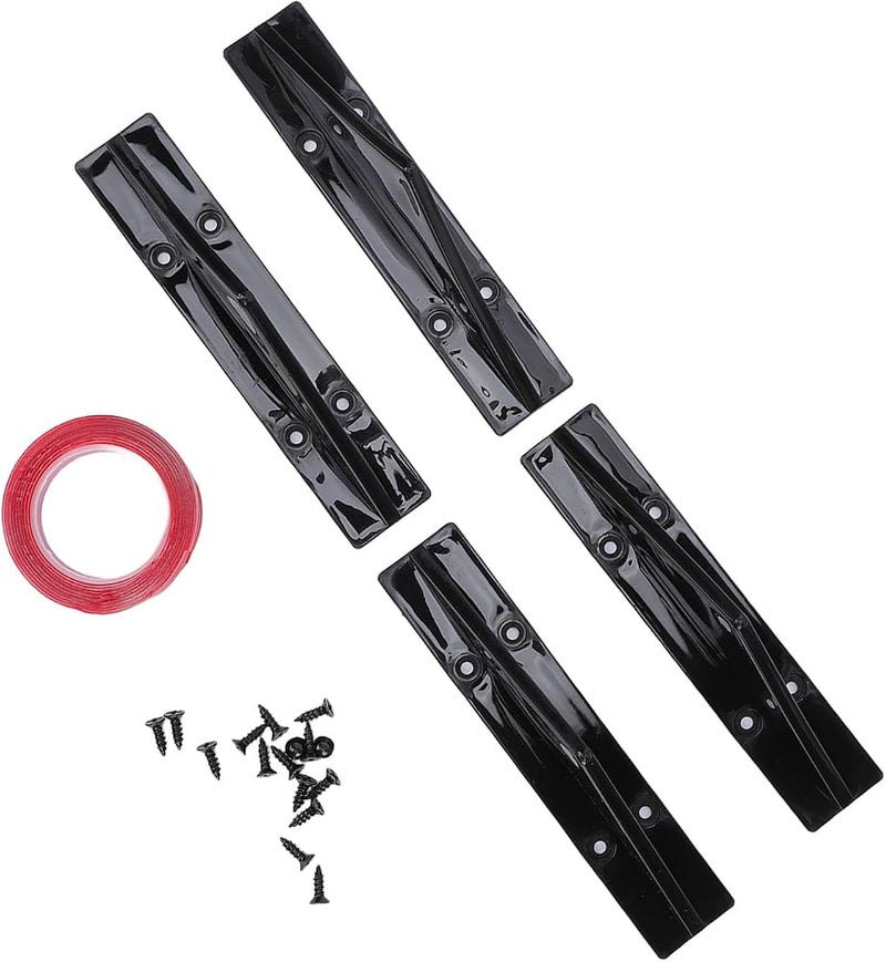 SIXRUN Rear Bumper Lip Diffuser 4PCS Black - Image 4
