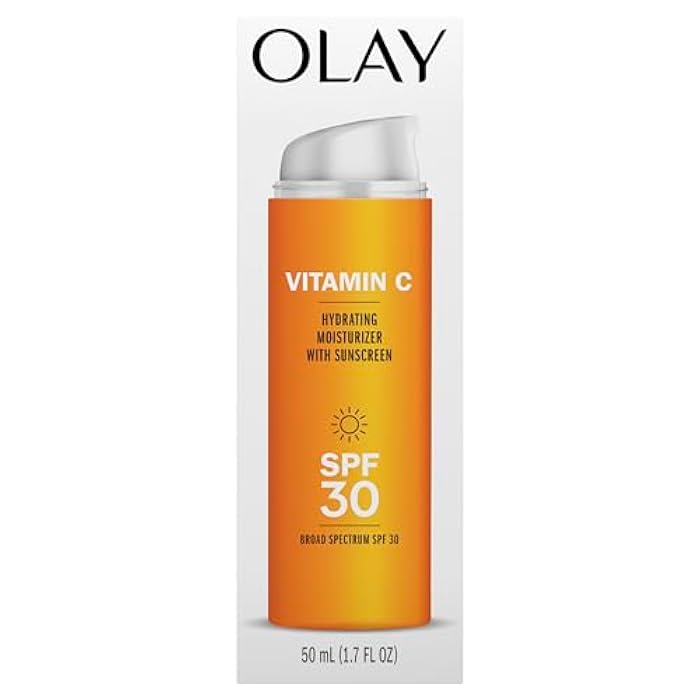 Olay Vitamin C Hydrating moisturizer with sunscreen, SPF 30, 1.7 Oz - Image 1