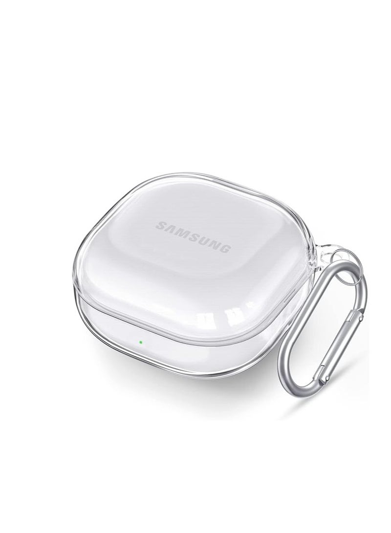 Clear Case Compatible with Samsung Galaxy Buds 2 Pro/Galaxy Buds 2/Galaxy Buds Pro/Galaxy Buds Live, Clear PC Case (Clear), Polyester - Image 1