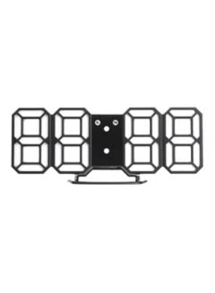 OUTAD Digital LED Desk Night Wall Alarm Watch Black  - Image 2