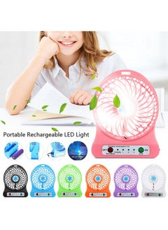 NIBEMINENT Portable Desk Led Fan White  - Image 2