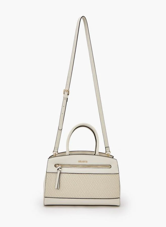 سيليست Monogram Print Tote Bag With Detachable Strap